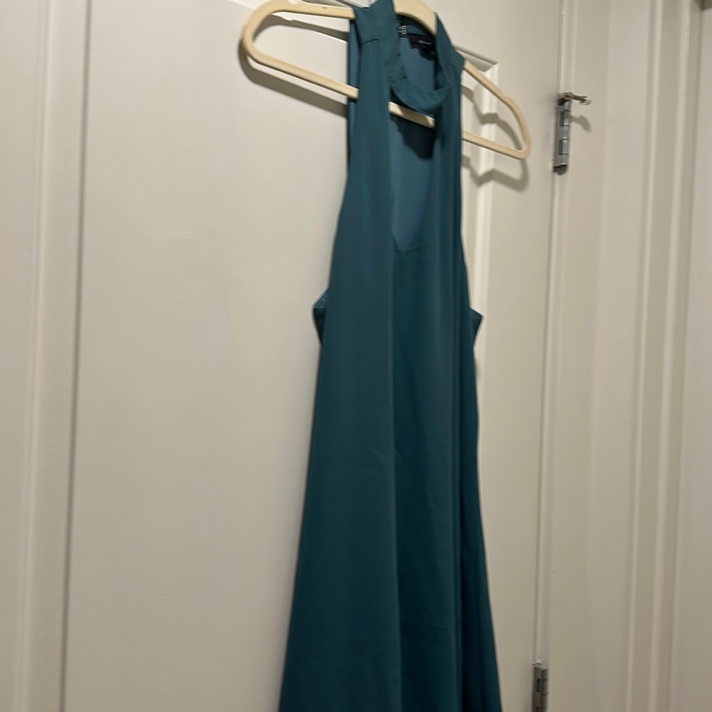 Deep green polyester dress
